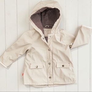 Zara Girls Raincoat 2/3 Cream